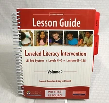 FOUNTAS & PINNELL LEVELED LITERACY INTERVENTION RED SYSTEM / VOL 2 LESSON GUIDE