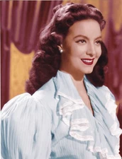 MARIA FELIX COLORED PHOTO from "LA NOCHE DEL SABADO” MOVIE, 1950