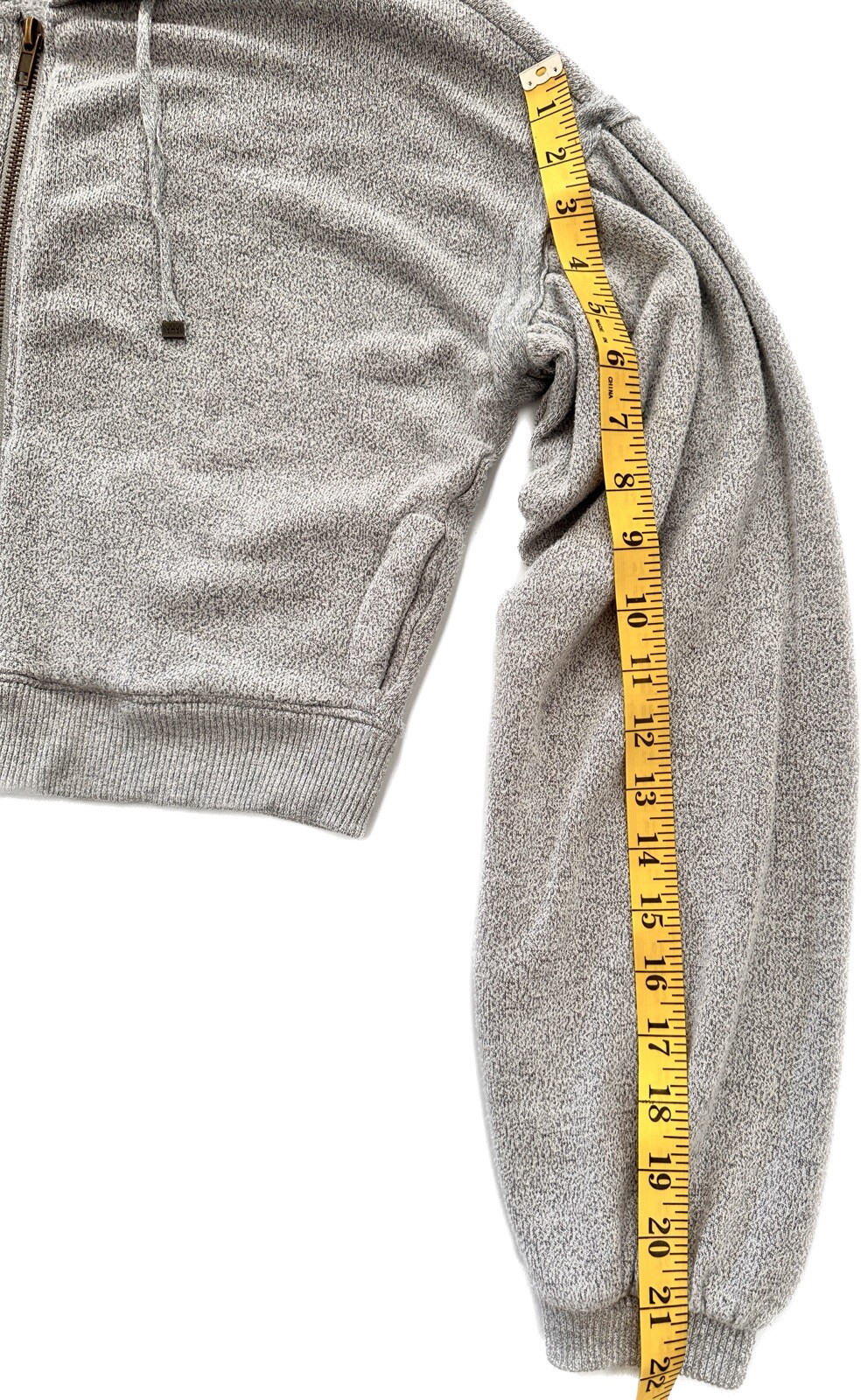 Make + Model Womens Jacket Sz Xs Heather Gray Cro… - image 6