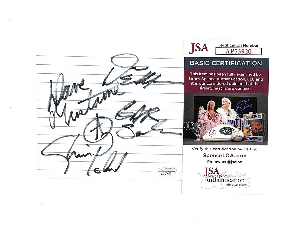 Megadeth Original Lineup Signed Cut Gar Samuelson Dave Mustaine