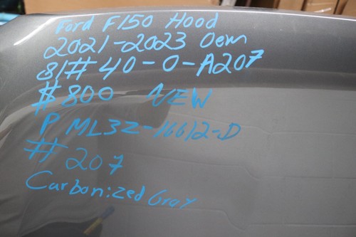 2021 2023 FORD F150 FRONT HOOD OEM - Picture 7 of 7