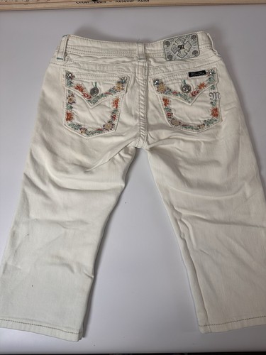 Miss Me Girls White Capris Size 16 - Picture 5 of 15