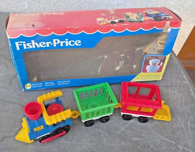 vintage lot 2 ancien jouet fisher price train circus - Photo 1/4