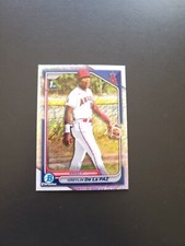 2024 Bowman Chrome Greylin De La Paz Prospects Shimmer Refractor 1st #BCP-181