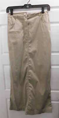 Chanel France Beige Lightweight Maxi Skirt Cotton Blend France 38