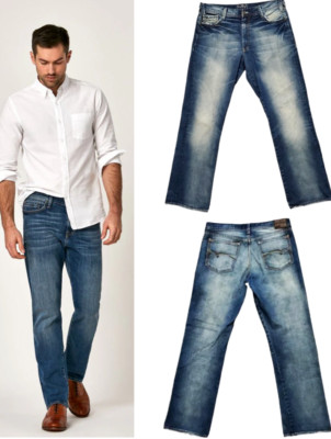 Mavi Jeans Matt Relaxed 31x30 Boot cut Blue Jeans Distressed Grunge New Vtg Y2k