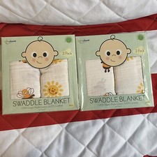 100 organic Cotton Muslin Swaddle Newborn Babies, Breathable Baby Muslin