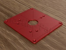 Piastra di fissaggio in ABS inserto per tavolo fresa Bosch POF1400ACE 1200AE