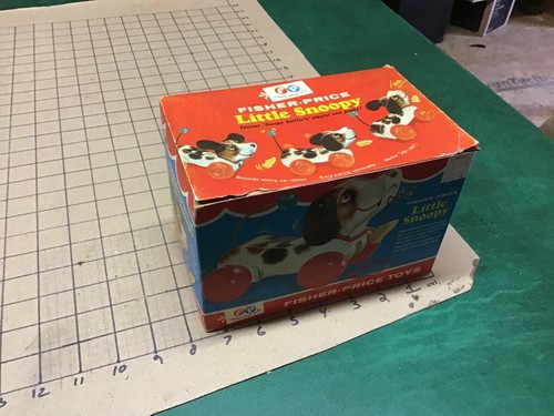 Vintage Original 1965 Fisher Price LITTLE SNOOPY mib w original box UNUSED