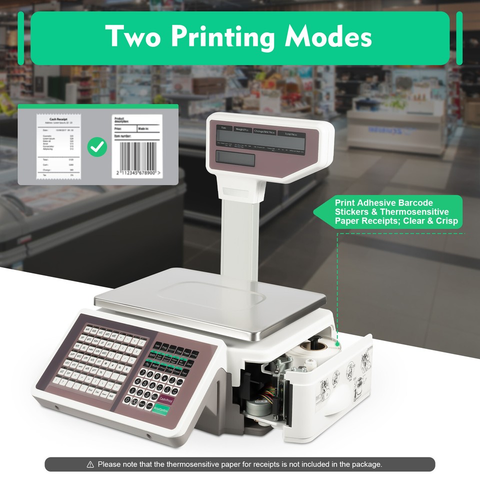 Digital Deli Meat Food Computing Retail Price Scale 66LBs Retail with