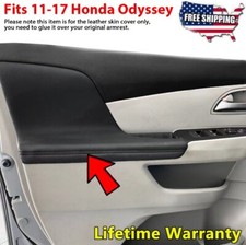 Pair Fits 2011-2016 2017 Honda Odyssey Door Panel Armrest Vinyl Cover Trim Black