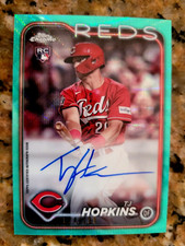 2024 Topps Chrome TJ Hopkins #RA-TH Aqua Wave Refractor AUTO 74/199 RC