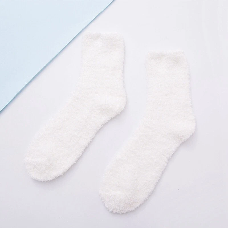 Casual Socks Candy Color Half Velvet Tube Socks Thick 6pc Women's Socks Floor - Image 4 of 4