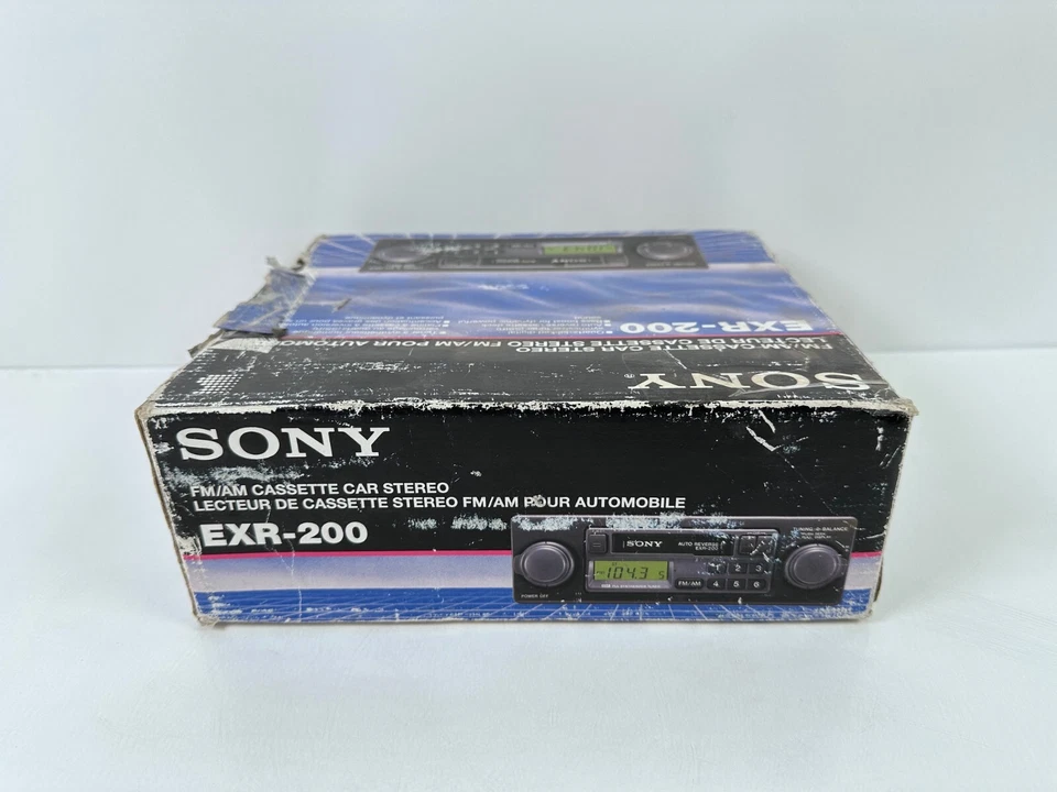 (NEW) Vintage Sony EXR-200 FM/AM Cassette Car Stereo - Image 4 of 4