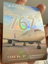 DELTA  AIRLINES PILOT  TRADING CARDS  767 Card #57