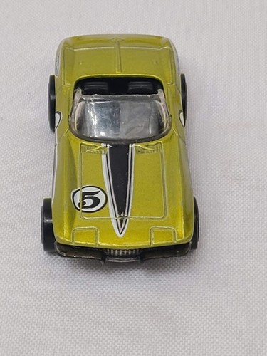 1999 Hot Wheels '65 Corvette Roadster Vintage # 5 Metallic Lime Green Loose HTF - Picture 3 of 9