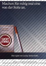 Lucky Strike Werbung Anzeige Reklame