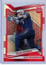 2022 Elite Extra Edition Prime Numbers C Die Cut Jack Brannigan #83 #39/185