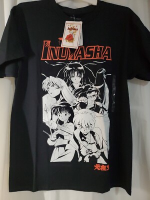 INUYASHA Anime Graphic Short Sleeve Tee Shirt (Adult L