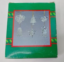 House of Lloyd Christmas Around the World 6 Mini Spun Glass Ornaments  NOS
