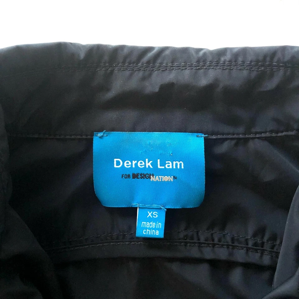 Derek Lam For Design Nation Black Zip-Up Windbreaker Jacket Size XS Womens - Image 4 of 4