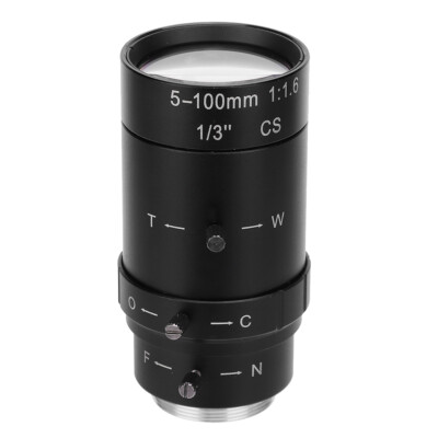 Hopcd 1 3MP Zoom Camer Objektiv 5-100mm CS-Mount Aluminiumlegierung CCTV