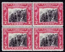 George Rodgers Clark #651 Block of 4