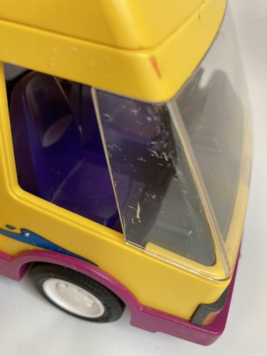 Playmobil 3945 RV Camper 1997 Orca yellow vehicle w/ awning ladder cargo carrier - Picture 8 of 17