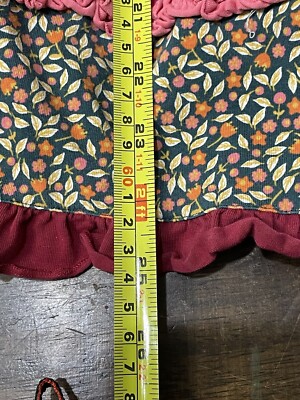 fall bouquet dress matilda jane Cobalt and Orange Floral Ruffle Dress with Flowers