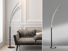 Große bogenförmige Standleuchten minimalistisch mit Dimmer für Wohnzimmer Ecke