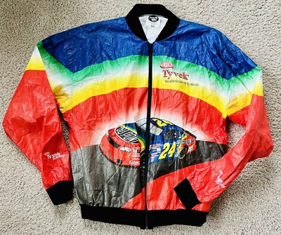 LN VTG Vintage TYVEK DUPONT Racing Zip Jacket Jeff Gordon #24