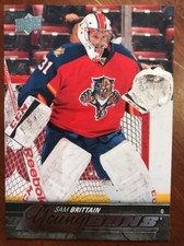 2015-16 UD Hockey Series 2 #494 Young Guns Sam Brittain Pack Fresh