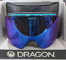 NEW DRAGON PXV Goggles LumaLens  Bonus Lens Included PXV-SPLIT/LLBLUEION+LLAMBER
