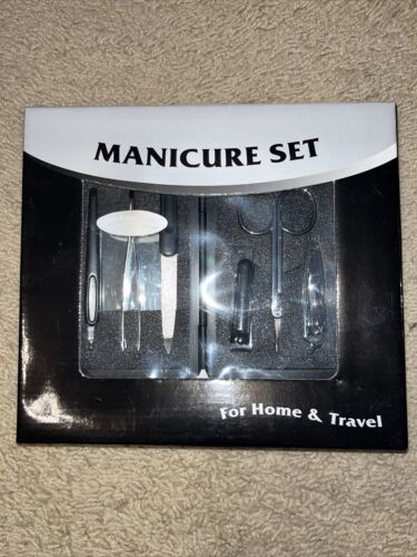 Manicure Set, Metal Case, 7 Pieces - Picture 1 of 6