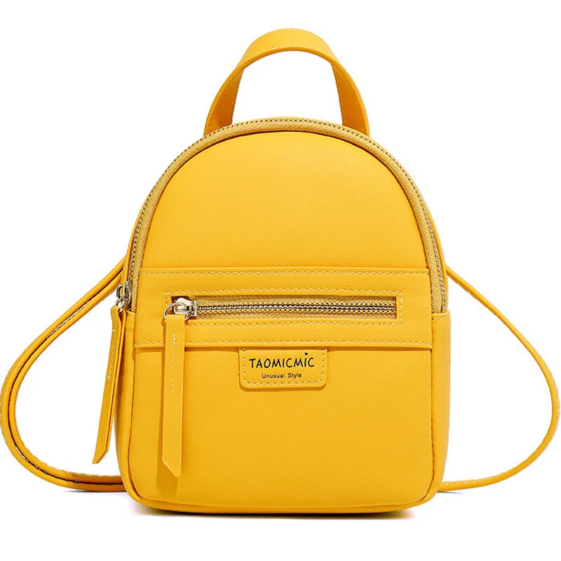 Women s Faux Leather Small Backpack Travel Bags Cute mini Sling