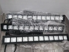 40W LED Black Light Bar Glow Party, Blacklight W/ Plug & Switch W/ HARDWARE -3PK