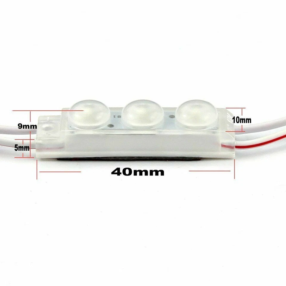 Super Bright 3LEDs 2835 Module LED Strip Light IP65 Waterproof Small Size DC12V - Image 3 of 4