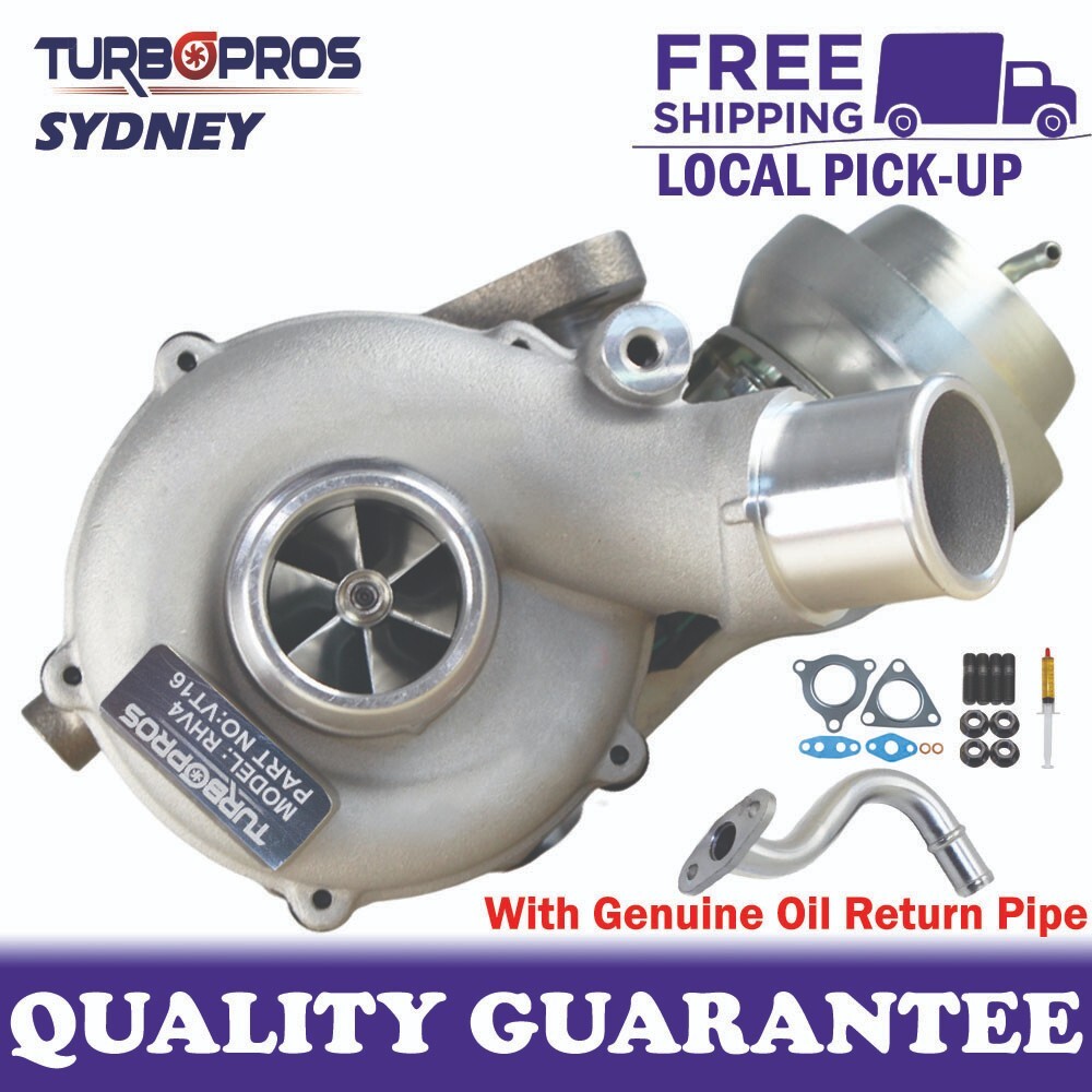 Upgrade Billet Turbo+Genuine Oil Return Pipe For Mitsubishi Triton MN 4D56 2.5L
