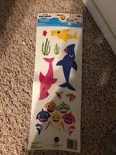 BABY SHARK WALL DECALS   BRAND NEW  