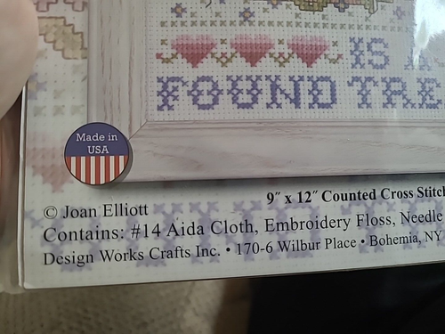 Design Works A True Friend Counted Cross Stitch Kit 2338 Teddy Bear Joan Elliott - Picture 5 of 7