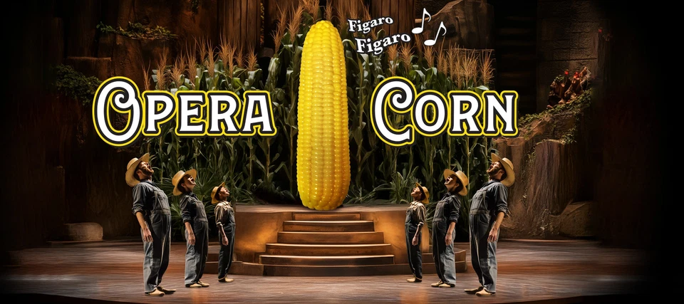 🌽 Ópera Cantando Maíz - Divertido Regalo Mordaza, Juguete Musical, ¡Figaro! - Archie McPhee Foto 3 de 3