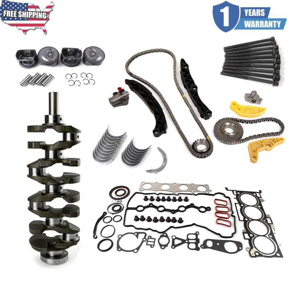 Engine Rebuild Overhaul Kit Crankshaft & Piston & Timing Chain Set 23111-2G200