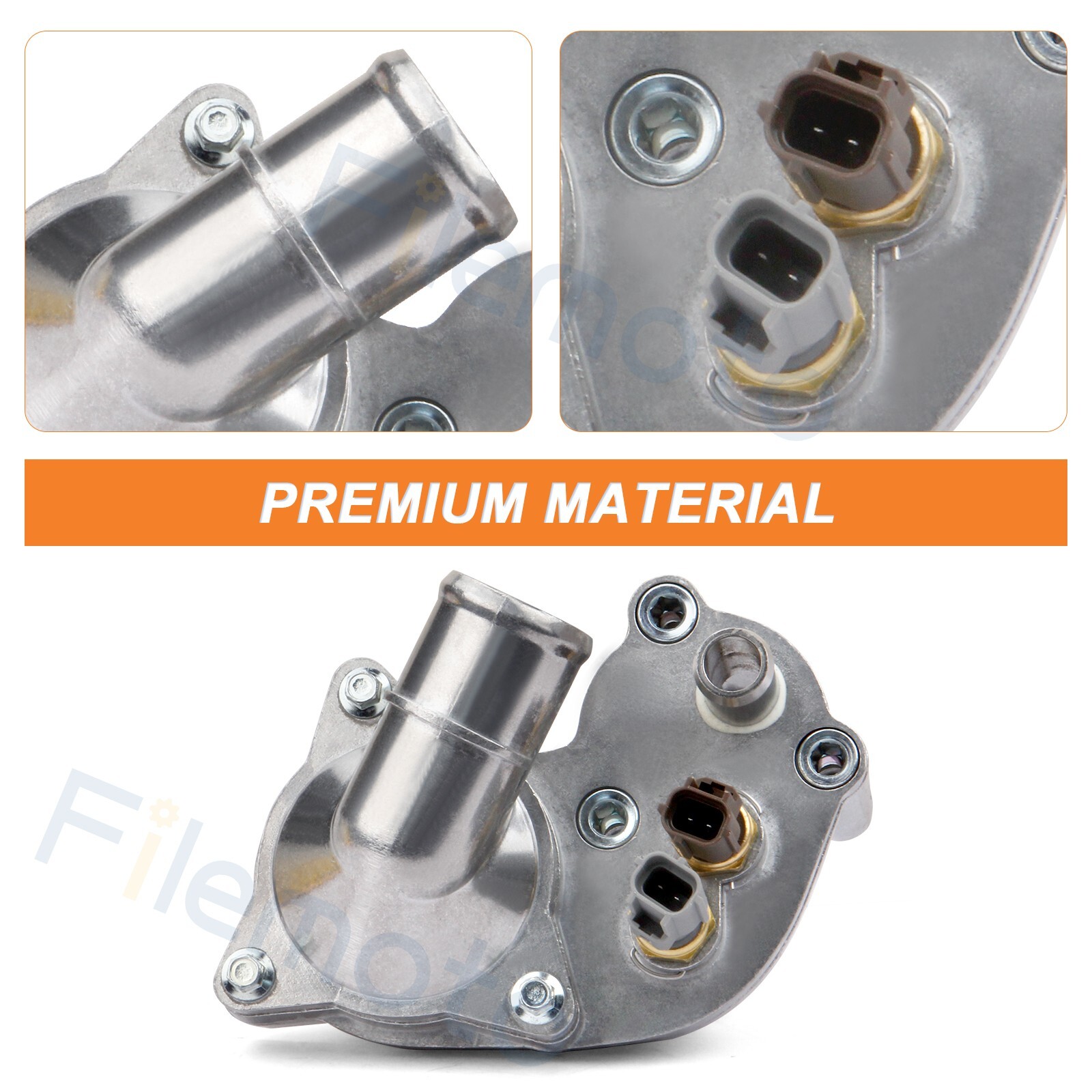 Upgraded Aluminum Thermostat Housing Kit Fits For 97-01 F-o - Foto 9