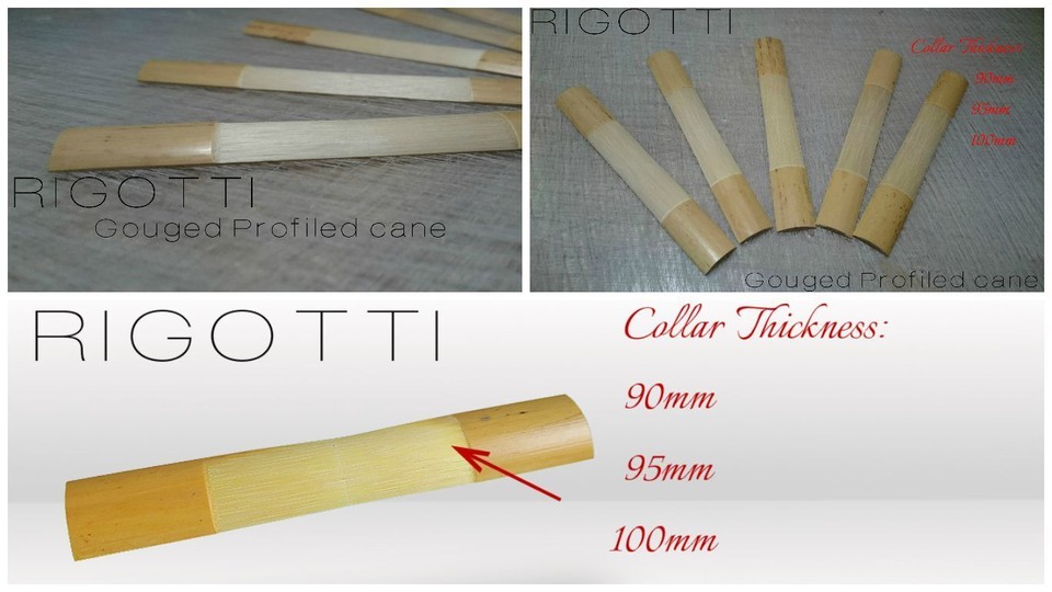RIGOTTI Bassoon Cane GOUGED PROFILED PREMIUM QUALITY 50 pieces FREE