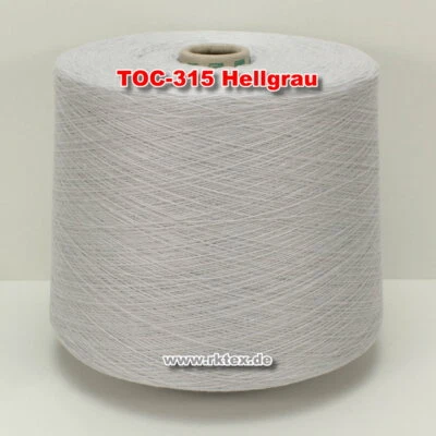 315 Hellgrau TVU Ocean Nm 30/2 Baumwolle Acryl Strickgarn Häkelgarn Garn Kone