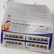 150 Packs Dental Orthodoncia Braces Brackets Standard MBT 022 345 Mesh Base