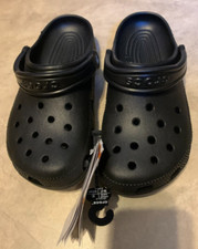 Disney Classic Crocs Jet Black Mens 6 Womens 8 NEW w/ Tag