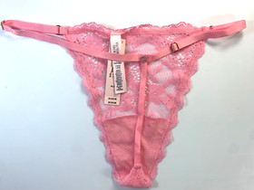 NWT Victoria's Secret DREAM ANGELS  Adjustable Lace V String Panty X-Large