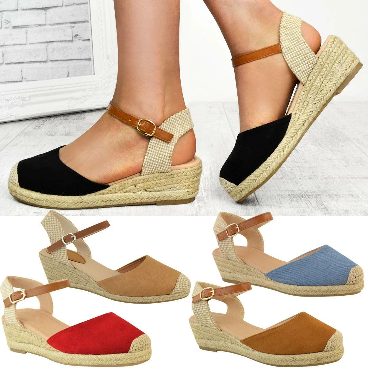 Ladies low best sale wedges