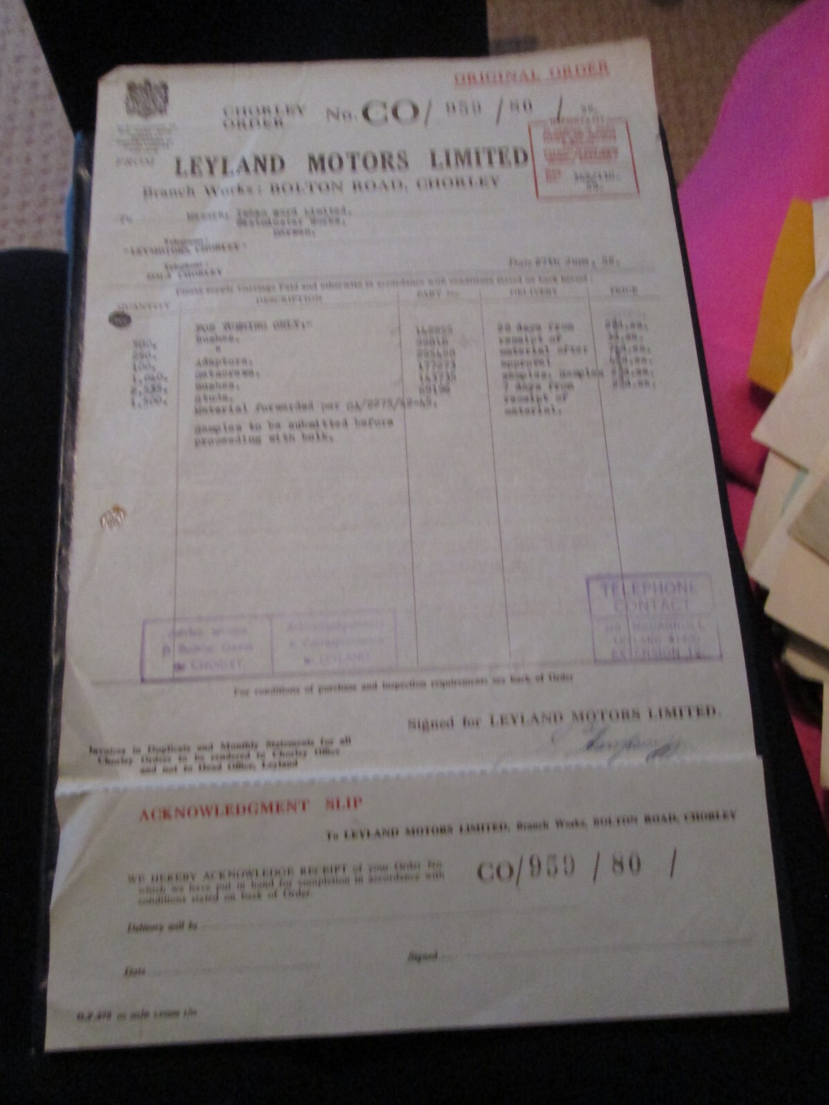 Leyland Motors Ltd, Bolton Rd, Chorley Grelly UK